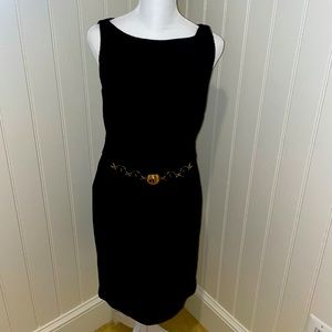 MILLY Black belted dress Size 4
